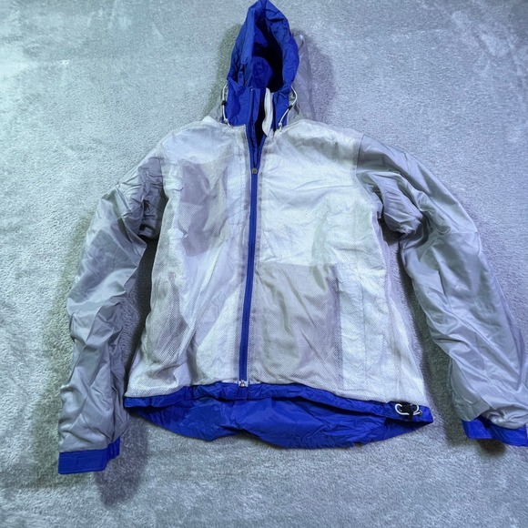 The North Face Blue Full Zip Hooded Rain Jacket Lightweight‎ Water Resist Hyvent - Picture 11 of 14